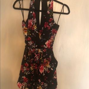 Floral mini romper